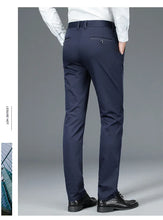 Load image into Gallery viewer, 5 Colors Men&#39;s Business Casual Pants Autumn New Anti-wrinkle Stretch Straight Soft Trousers Fashion Formal Male Clothing
