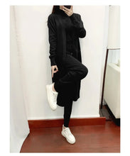 Load image into Gallery viewer, Fashion Women Sweater 3 Piece Set Tracksuit Spring Autumn Long Cardigan Coat + Half Turtleneck Vest + Pants Knitted Suits Outfit
