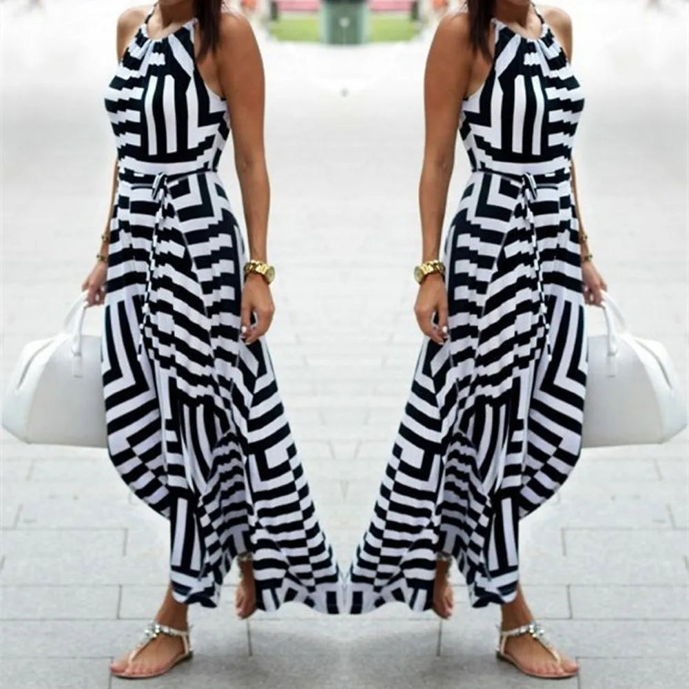 Summer Dress Women Sexy Summer Boho Maxi Long Evening Party Beach Dress Sundress Fashionable Comfortable Dress Traf Women 2024