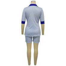 Load image into Gallery viewer, Women Two Piece Sets Outfits Elegant Tweed Slim Shorts Short Coat Tops Lady Clothes Formal Business Office Work Suits
