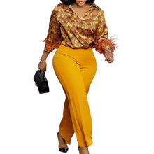 Load image into Gallery viewer, 2 Piece Women Sets 2025 New Arrival Plus Size Spring Summer Matching Sets Print Two Pieces Sets Top Pants Suits Outfits Clothing
