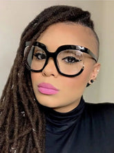 Load image into Gallery viewer, 2023 Ins Rainbow Frame Fashion Retro Round Anti Blue Light Women Glasses Vintage Oversized Colourful Frame Clear Eyeglasses
