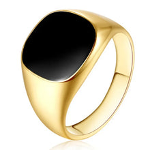 Load image into Gallery viewer, New 2023 Metal Glossy Rings for Men Geometric Width Signet Square Finger Punk Style Fashion Ring Jewelry Accessories Whole Sale
