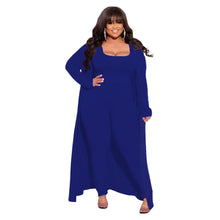Load image into Gallery viewer, Plus Size L-5XL Women&#39;s Casual Set Long-sleeved Jacket Pants Undershirt 3 Piece Suit Knitwear Tracksuits Sweatsuits Outfits
