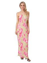 Load image into Gallery viewer, Elegant Floral Print Maxi Dress with Off Shoulder Design and Sleeveless Silhouette for Women s Evening Wear
