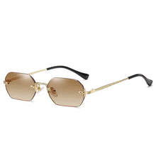 Load image into Gallery viewer, Vintage Rimless Polygon Sunglasses Women Men Luxury Brand Designer Popular Travel Small Frame Sun Glasses Ladies
