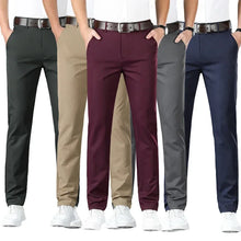 Load image into Gallery viewer, 2024 Men&#39;s Spring Summer Fashion Business Casual Long Pants Suit Pants Male Elastic Straight Formal Trousers Plus Big Size 30-40
