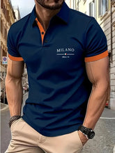 Load image into Gallery viewer, New solid-color polo shirts for men, outdoor casual business, lightweight and breathable polo shirts, and daily casual lapel shi

