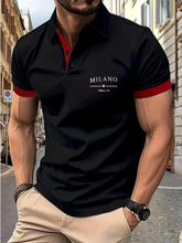 Load image into Gallery viewer, New solid-color polo shirts for men, outdoor casual business, lightweight and breathable polo shirts, and daily casual lapel shi
