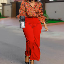 Load image into Gallery viewer, 2 Piece Women Sets 2025 New Arrival Plus Size Spring Summer Matching Sets Print Two Pieces Sets Top Pants Suits Outfits Clothing
