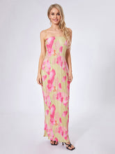 Load image into Gallery viewer, Elegant Floral Print Maxi Dress with Off Shoulder Design and Sleeveless Silhouette for Women s Evening Wear
