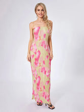 Load image into Gallery viewer, Elegant Floral Print Maxi Dress with Off Shoulder Design and Sleeveless Silhouette for Women s Evening Wear
