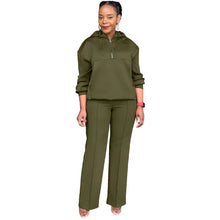 Load image into Gallery viewer, CM.YAYA Long Sleeve Women Set Loose Long Sleeve Hoodies Pant Suits 2024 Spring 2 Two Piece Sets Sporty Tracksuits Street Outfits
