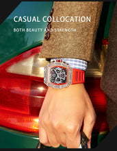 Load image into Gallery viewer, 2022 New Men&#39;s Automatic Mechanical Watch ONOLA Fashion Unique Luxury Diamond Inlaid Design Waterproof Silicon Tape Watches Men
