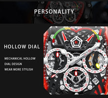 Load image into Gallery viewer, 2022 New Men&#39;s Automatic Mechanical Watch ONOLA Fashion Unique Luxury Diamond Inlaid Design Waterproof Silicon Tape Watches Men
