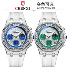 Load image into Gallery viewer, New CHENXI Watches Women Sport Fashion Casual Quartz Wristwatches Waterproof Moon Phase Chronograph Clock Ladies Watches Elegant
