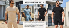 Load image into Gallery viewer, 2025 boutique men&#39;s shorts suit 2 piece clothing fashion summer casual sportswear and shorts suit
