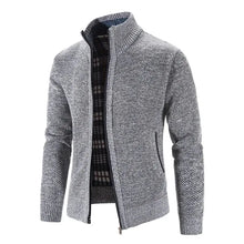 Load image into Gallery viewer, New Arrival Knitted Sweater Men Spring Autumn Casual Fleece Cardigan Men Sweaters Coats Solid Color Plus Size 3XL 5 Colors
