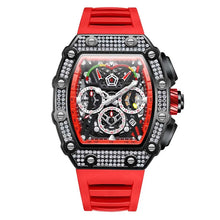 Load image into Gallery viewer, 2022 New Men&#39;s Automatic Mechanical Watch ONOLA Fashion Unique Luxury Diamond Inlaid Design Waterproof Silicon Tape Watches Men
