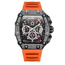 Load image into Gallery viewer, 2022 New Men&#39;s Automatic Mechanical Watch ONOLA Fashion Unique Luxury Diamond Inlaid Design Waterproof Silicon Tape Watches Men
