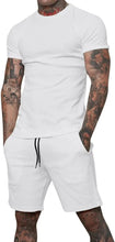 Load image into Gallery viewer, 2025 boutique men&#39;s shorts suit 2 piece clothing fashion summer casual sportswear and shorts suit
