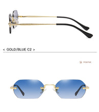 Load image into Gallery viewer, Vintage Rimless Polygon Sunglasses Women Men Luxury Brand Designer Popular Travel Small Frame Sun Glasses Ladies
