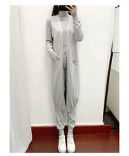 Load image into Gallery viewer, Fashion Women Sweater 3 Piece Set Tracksuit Spring Autumn Long Cardigan Coat + Half Turtleneck Vest + Pants Knitted Suits Outfit
