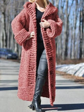 Load image into Gallery viewer, Long Cardigan Tassel Women Sweater Knit Black Oversized Cardigan Long Sleeve Top Korean Fashion Tops Autumn Winter Clothes Women
