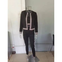 Load image into Gallery viewer, 3 Piece Sets Outfits Vest Tops Streetwear Cardigan Coats Street Hipster Pants Sets Women Skinny Trousers Leggings

