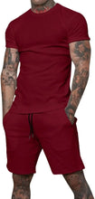 Load image into Gallery viewer, 2025 boutique men&#39;s shorts suit 2 piece clothing fashion summer casual sportswear and shorts suit
