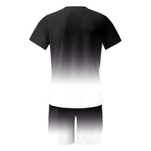 Load image into Gallery viewer, Men&#39;S Summer Suit Short-Sleeved T-Shirt Top Loose Shorts Pure Cotton Letter Print Round Neck Outdoor Breathable Casual Men Wear
