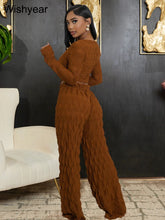 Load image into Gallery viewer, New Elegant Tracksuits Women&#39;s Outfits Long Sleeve T-shirt and Wide Leg Pants Suits Spring Fall Fitness 2 Piece Set Sportswear
