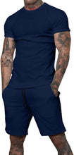 Load image into Gallery viewer, 2025 boutique men&#39;s shorts suit 2 piece clothing fashion summer casual sportswear and shorts suit
