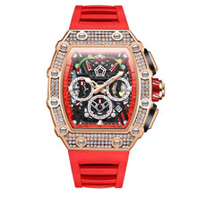 Load image into Gallery viewer, 2022 New Men&#39;s Automatic Mechanical Watch ONOLA Fashion Unique Luxury Diamond Inlaid Design Waterproof Silicon Tape Watches Men
