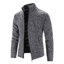 Load image into Gallery viewer, New Arrival Knitted Sweater Men Spring Autumn Casual Fleece Cardigan Men Sweaters Coats Solid Color Plus Size 3XL 5 Colors
