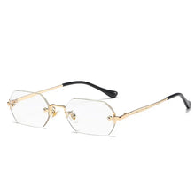 Load image into Gallery viewer, Vintage Rimless Polygon Sunglasses Women Men Luxury Brand Designer Popular Travel Small Frame Sun Glasses Ladies
