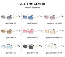 Load image into Gallery viewer, Vintage Rimless Polygon Sunglasses Women Men Luxury Brand Designer Popular Travel Small Frame Sun Glasses Ladies
