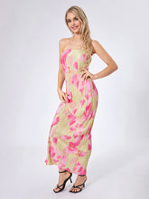 Load image into Gallery viewer, Elegant Floral Print Maxi Dress with Off Shoulder Design and Sleeveless Silhouette for Women s Evening Wear
