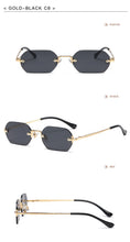 Load image into Gallery viewer, Vintage Rimless Polygon Sunglasses Women Men Luxury Brand Designer Popular Travel Small Frame Sun Glasses Ladies
