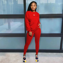 Load image into Gallery viewer, two piece set women 2 piece set stacked leggings clothes for women outfits stacked pants tracksuit female fall clothes
