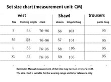 Load image into Gallery viewer, Fashion Women Sweater 3 Piece Set Tracksuit Spring Autumn Long Cardigan Coat + Half Turtleneck Vest + Pants Knitted Suits Outfit
