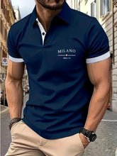 Load image into Gallery viewer, New solid-color polo shirts for men, outdoor casual business, lightweight and breathable polo shirts, and daily casual lapel shi

