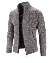 Load image into Gallery viewer, New Arrival Knitted Sweater Men Spring Autumn Casual Fleece Cardigan Men Sweaters Coats Solid Color Plus Size 3XL 5 Colors
