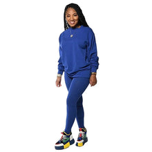 Load image into Gallery viewer, two piece set women 2 piece set stacked leggings clothes for women outfits stacked pants tracksuit female fall clothes

