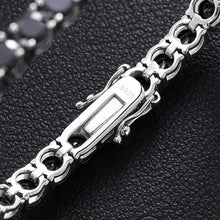 Load image into Gallery viewer, Black Moissanite Tennis Bracelet for Women Men 925 Sterling Silver Hiphop Party Fine Jewelry Gift With GRA Certificate
