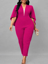 Load image into Gallery viewer, Jumpsuits for Women Autumn Batwing Sleeves Jumpsuit Ladies Elegant Office Formal Plus Size Sexy Jumpsuit Wholesale Dropshipping
