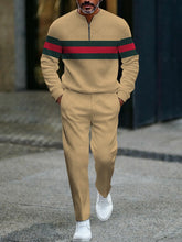 Load image into Gallery viewer, 2025 New 3D Printed Half Zipper Men Long Sleeve Long Pants Set Zipper Closure Comfortable Fit Fashion Casual Outfit
