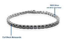Load image into Gallery viewer, Black Moissanite Tennis Bracelet for Women Men 925 Sterling Silver Hiphop Party Fine Jewelry Gift With GRA Certificate
