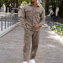 Load image into Gallery viewer, Autumn Winter Color Matching Zipper Tracksuit Hoodies Two-piece Tracksuit Casual Pants Men&#39;s Suit Long-Sleeved Hoodie+Pants
