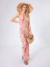 Load image into Gallery viewer, Elegant Floral Print Maxi Dress with Off Shoulder Design and Sleeveless Silhouette for Women s Evening Wear
